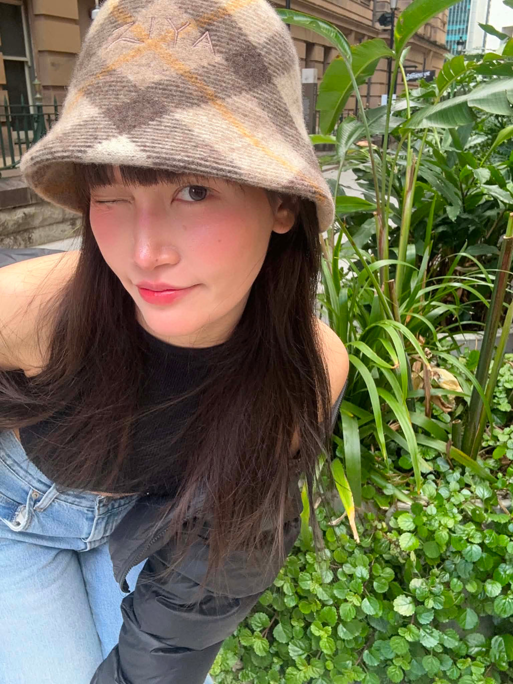 ZIYA Plaid Bucket Hat